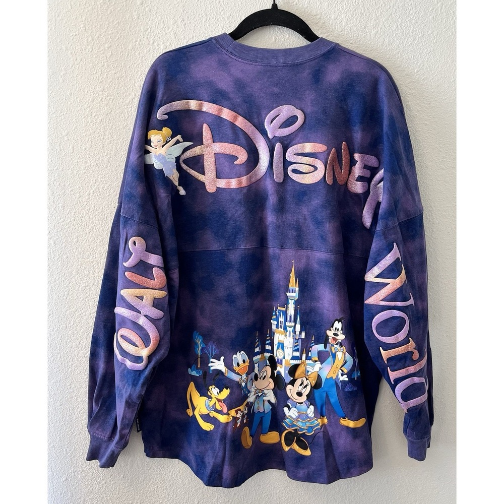 Walt Disney World 50th Anniversary Castle Mickey Tie Dye Spirit Jersey Medium